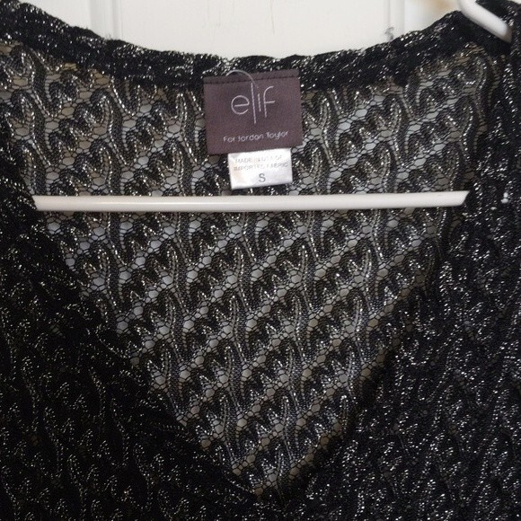 Elif for Jordan Taylor black and silver swim cover up - Small - Picture 3 of 5